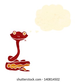 serpiente venenosa de dibujos animados