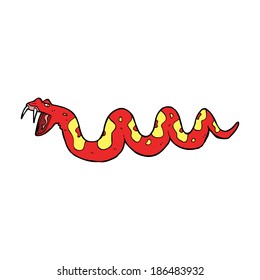 serpiente venenosa de dibujos animados