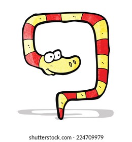 serpiente venenosa de dibujos animados
