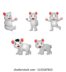 Cartoon polar bear
