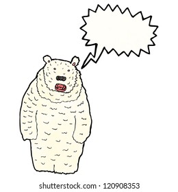 cartoon polar bear
