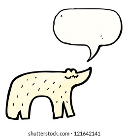 cartoon polar bear