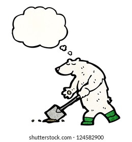 cartoon polar bear
