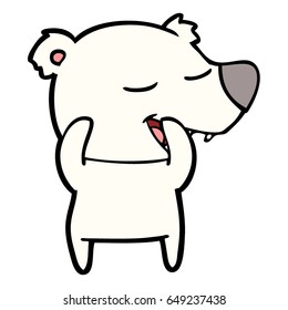 Cartoon-Eisbär