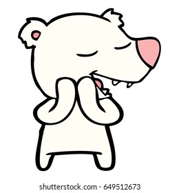 oso polar de caricatura