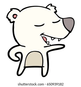 urso polar de desenho animado