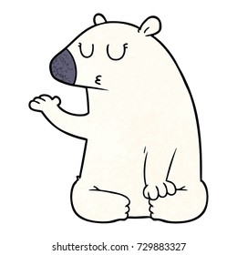 oso polar de caricatura
