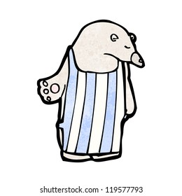 cartoon polar bear chef
