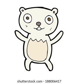 cachorro de oso polar de dibujos animados