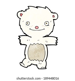 cartoon polar bear cub