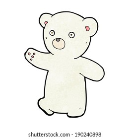 filhote de urso polar de desenho animado
