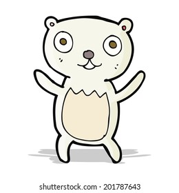 filhote de urso polar de desenho animado