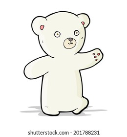cachorro de oso polar de dibujos animados