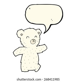 cartoon polar bear cub