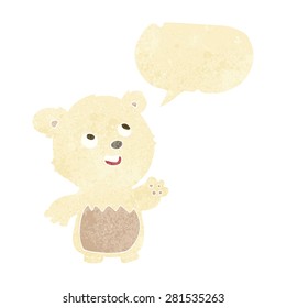 cartoon polar bear cub