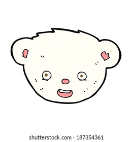 cartoon polar bear face