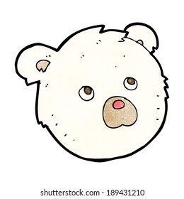 cartoon polar bear face