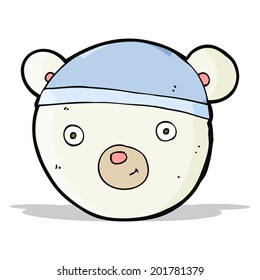 cartoon polar bear face