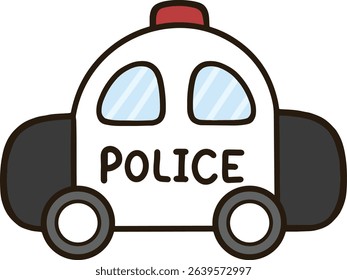 Cartoon police car clip art