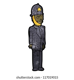 policía de caricaturas
