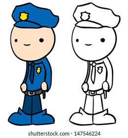 Cartoon Policeman