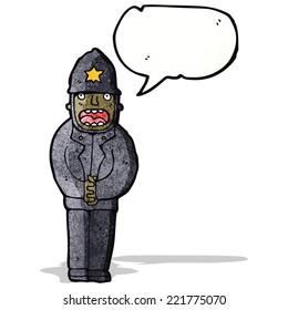cartoon policeman