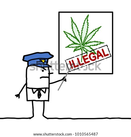 Similar – Image, Stock Photo Man showing cannabis plants to camera