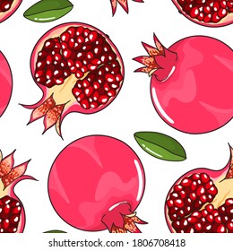La caricatura marca un patrón sin fisuras. Patrón de fruta de moda para textiles y ropa. Ilustración alimentaria.