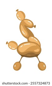 Cartoon pony horse from balloon