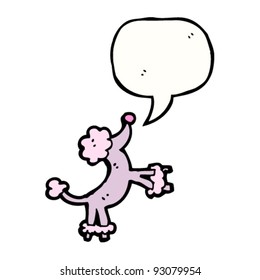 cartoon poodle