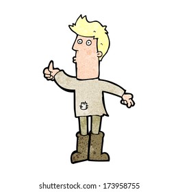 caricatura pobre hombre