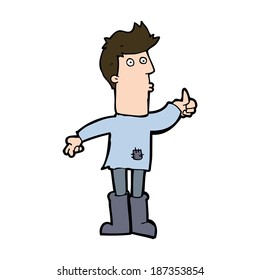 cartoon poor man