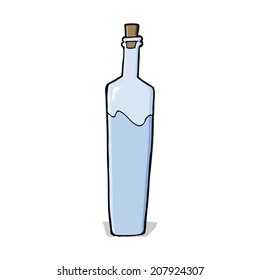 Cartoon-Poseflasche
