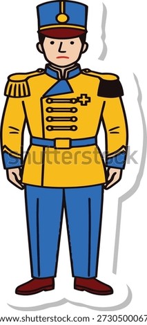 Cartoon Postman with Mailbag Delivery Illustration