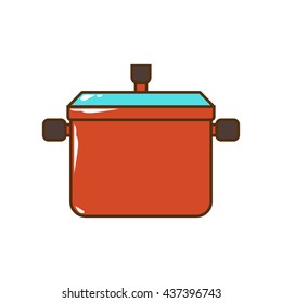 Cartoon pot icon