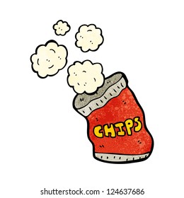 cartoon potato chips