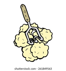 cartoon potato masher