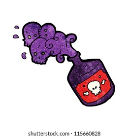 cartoon potion bottle