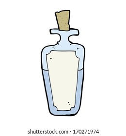botella de poción de dibujos animados