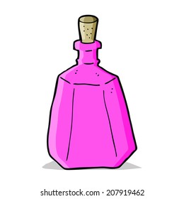 cartoon potion bottle