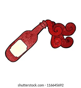 caricatura de vino tinto