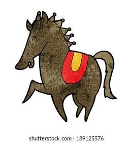 caballo de baile de dibujos animados