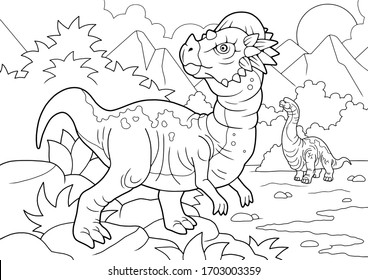 8,044 Dinosaur coloring page Images, Stock Photos & Vectors | Shutterstock