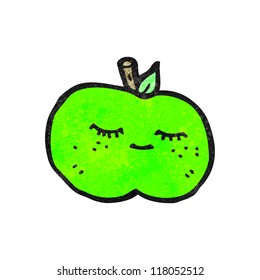 Cartoon-hübscher Apfel