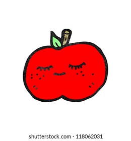 cartoon pretty apple