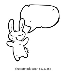 cartoon pretty bunny rabbit