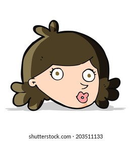caricatura bonita cara