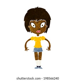 cartoon pretty girl