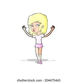 cartoon pretty girl