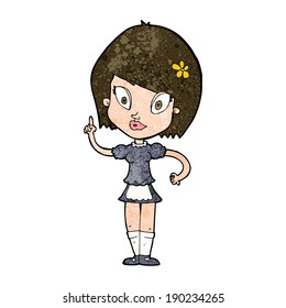 cartoon pretty maid